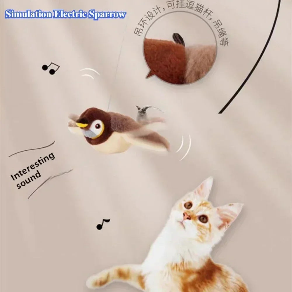 Interaktives Vogelspielzeug für Katzen